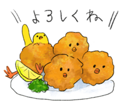 Mr.Deep-fried chicken sticker #14248609