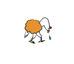 Mr.Deep-fried chicken sticker #14248623