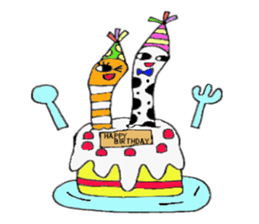 Chinhana-kun and Nishiana-chan sticker #14249018