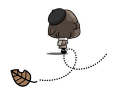 Cute girl with bobbed hair - New Year - sticker #14249036