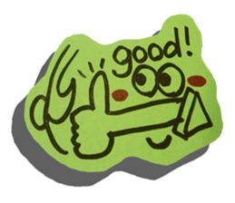 Handwriting wind reaction2. sticker #14249795