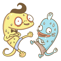 Gecko and his friends New