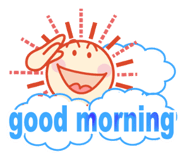 Good morning in the weather Winter sticker #14250727