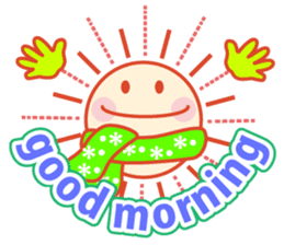 Good morning in the weather Winter sticker #14250730