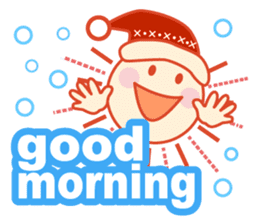 Good morning in the weather Winter sticker #14250731