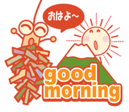 Good morning in the weather Winter sticker #14250741