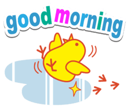 Good morning in the weather Winter sticker #14250748