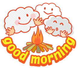Good morning in the weather Winter sticker #14250760
