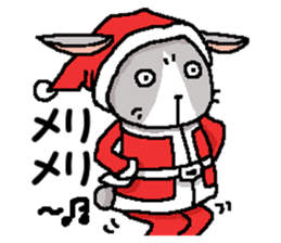 I'm gray rabbit ! 4 (for winter) sticker #14251716