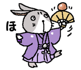 I'm gray rabbit ! 4 (for winter) sticker #14251719