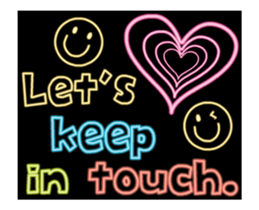 Neon sign message(Animation) sticker #14252174