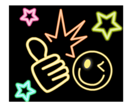 Neon sign message(Animation) sticker #14252176