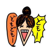 working woman in the stressful society sticker #14252519