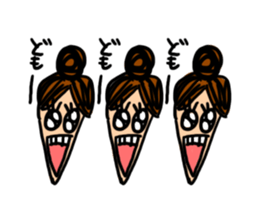 working woman in the stressful society sticker #14252520