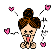 working woman in the stressful society sticker #14252522