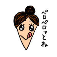 working woman in the stressful society sticker #14252524