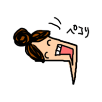 working woman in the stressful society sticker #14252526