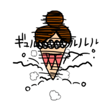 working woman in the stressful society sticker #14252527