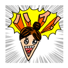 working woman in the stressful society sticker #14252536