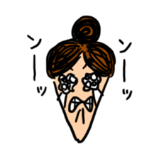 working woman in the stressful society sticker #14252539