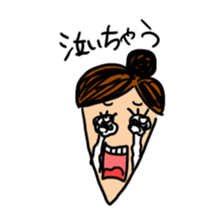 working woman in the stressful society sticker #14252540