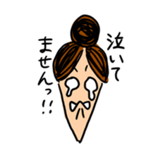 working woman in the stressful society sticker #14252541