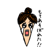 working woman in the stressful society sticker #14252543