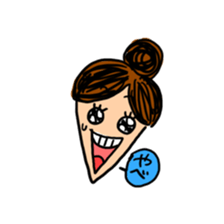 working woman in the stressful society sticker #14252547