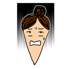 working woman in the stressful society sticker #14252549