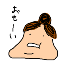 working woman in the stressful society sticker #14252553