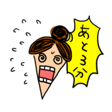 working woman in the stressful society sticker #14252554