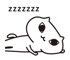 A weird cat with funny moves sticker #14252992