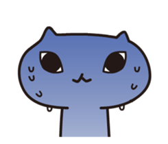 A weird cat with funny moves sticker #14252995