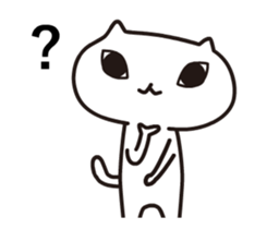 A weird cat with funny moves sticker #14253000