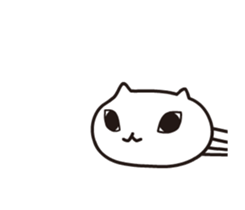 A weird cat with funny moves sticker #14253002