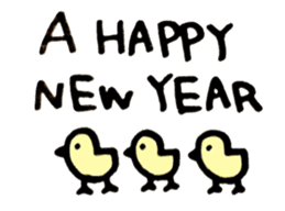 Sticker for New Year's Holiday. sticker #14253172
