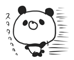 DEATH panda in motion sticker #14253517