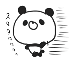 DEATH panda in motion sticker #14253517
