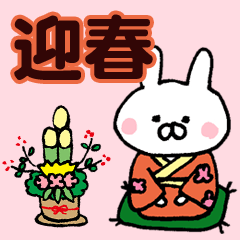 New Year's of warm rabbit