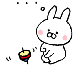 New Year's of warm rabbit sticker #14253551