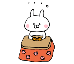 New Year's of warm rabbit sticker #14253561