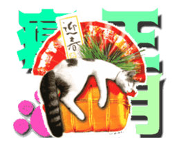 Cat of Roux.<New Years> sticker #14254477