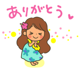 aloha girl's happy sticker sticker #14254914
