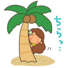 aloha girl's happy sticker sticker #14254922