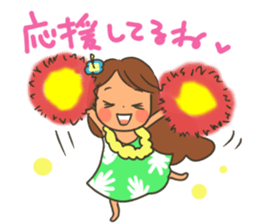 aloha girl's happy sticker sticker #14254925