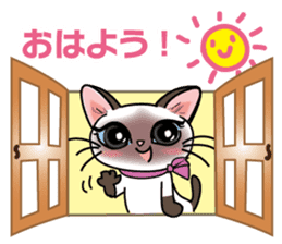Cute Siamese cat Sticker part2 sticker #14255057