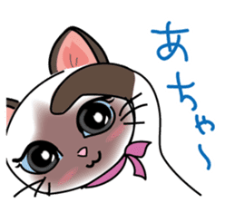 Cute Siamese cat Sticker part2 sticker #14255084
