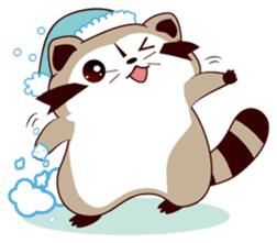 North American Raccoon (V2) sticker #14255433