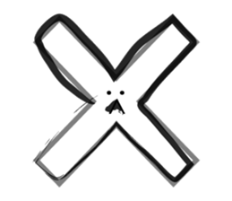Face in symbols sticker #14255785