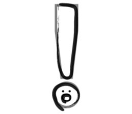 Face in symbols sticker #14255788